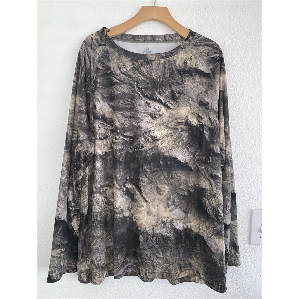 Mossy Oak Overwatch Camo Long Sleeve Shirt Polyester NRA Men's X Large